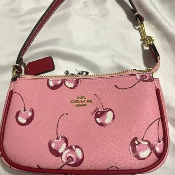 Coach Nolita 19 pink cherry print